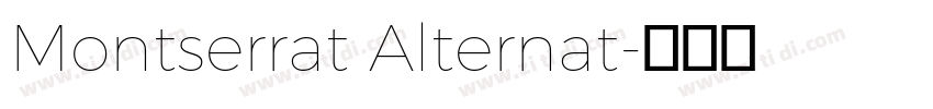 Montserrat Alternat字体转换
